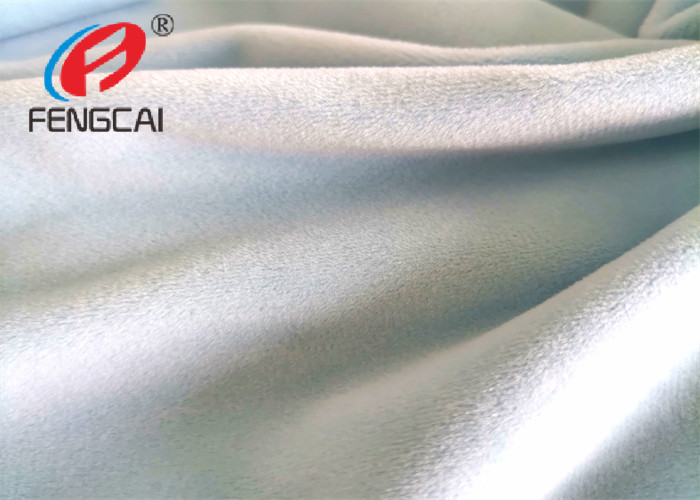 95% Polyester 5% Spandex Velvet Fabric Plain Dyed For Baby Clothes Super Soft