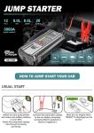 Peak 3000A Outdoor Emergency Booster Car Battery Starting Device with PD 65W