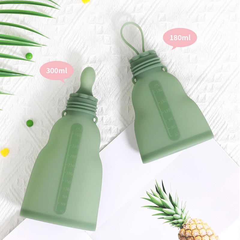 9oz Reusable Silicone Breast Milk Freezer Bags Spillproof Durable