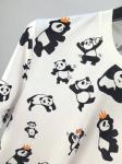 Best quality Unisex 100% Cotton T Shirt Women Quick-drying Full Panda Printing T