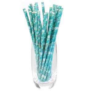 Wholesale 197mm 8mm No Plastic Green Reusable Biodegradable Paper Straw from china suppliers