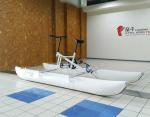Water bike with single or two persons with white inflatable tube