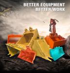 8" Excavator Narrow Trenching Bucket , Durable Excavator Trim Bucket