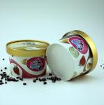 Leakproof Biodegradable Ice Cream Containers With Lids Eco Friendly 5oz 150ml