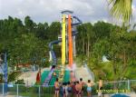 Multicolor High Speed Water Slide , Fiberglass Big Water Slides For Adults