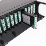 144 Cores MTP MPO Cables Chassis Rack Mount Fiber Patch Panel LGX Module