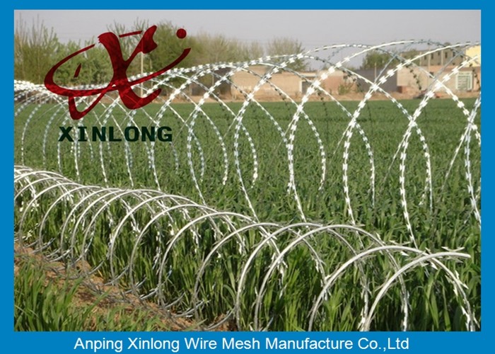 Stainless Steel BTO-22 Concertina Razor Wire / Security Barbed Wire