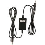 USB A Male to DC5.5*2.1mm Voltage Step Up Cable 5V to 9V/12V Converter for Power