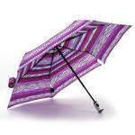 6 Ribs Picnic Equipment Mini Three Folding Umbrella 44 Inch Arc