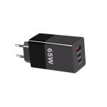 USB-C PD3.0 Blind Insertion 65w Gan Charger Wall Charger Adapter