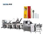 Fully Automatic Packaging Line For Spoon Fork Knife Toothpick Napkin Salt Pepper