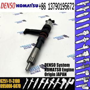 Wholesale Excavator PC400-8 PC450-8 Excavator Engine Fuel Injector 095000-6070 6251-11-3100 from china suppliers