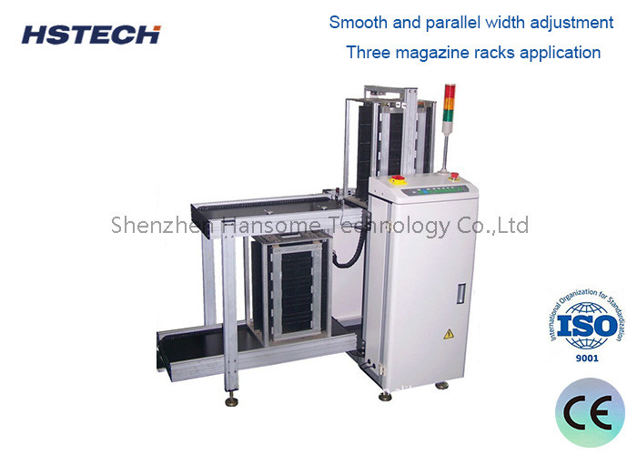White PCB Handling Equipment SMEMA Interface 200-300pcs/min Speed 20pcs Storage Capacity