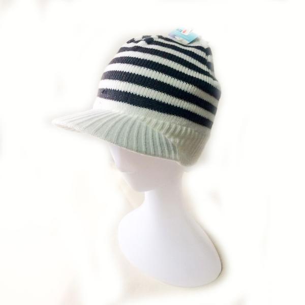 Most popular custom flat caps winter handmade warm knitted casquette beanie hat with flat brim for adults kids