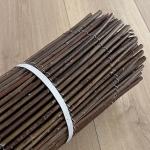 Eco-Friendly Green Natural Willow Fence Heat Treated Wood Frame Wicker Style