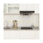Static Kitchen Sticker No Glue Removable Geometric Backsplash Wallpaper for