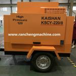 1400kg Portable Diesel Screw Air Compressor 55KW For 8Bar Work Pressure