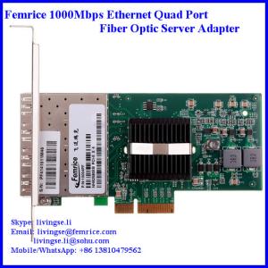 Wholesale 1000Mbps Quad Port Network Card SFP Slot Server NIC Network Card, LC Fiber from china suppliers