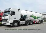 Steel Bulk Cement Powder Tank Semi Trailer 3 Axle V Shape 66cbm With Air