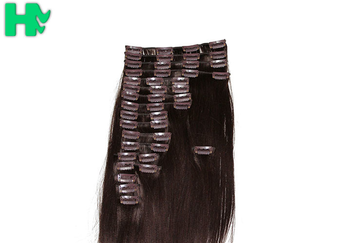 7A Synthetic Clip In Hair Extensions / Tangle Free Hair Extensions