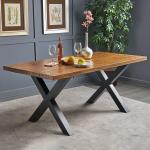 Furniture Base Part Metal Table Legs Sturdy Table Black Powder Coating