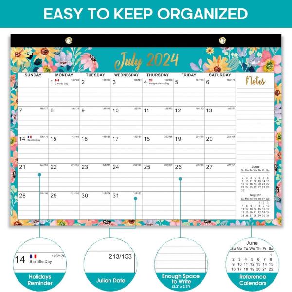 Holidays Major US Holidays Marked Business Branded Custom Desk Calendars 12 X 12