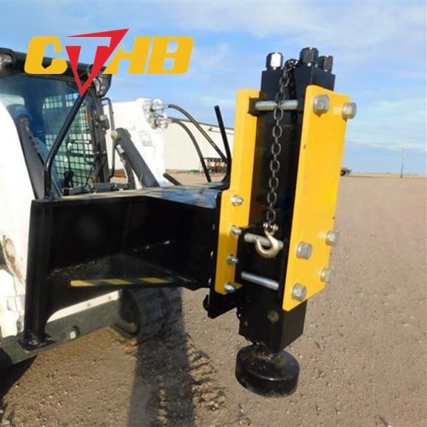 OEM Post Driver Yakai CTHB Hydraulic Pile Driver Post Hammer Mounted On Skid