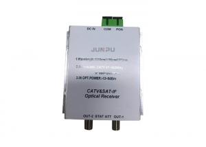 China 2 Outputs SAT IF Optical Satellite Transmitter And Receiver 2600mhz With 12V on sale