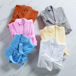 300-400g Unisex Cotton Bathrobe Towel Pajamas Spa Bathrobe Bath Robe Professiona