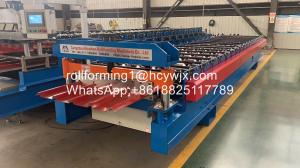 Wholesale 18 Rows Metal Roof Roll Forming Machine Cr12 1.00mm Precision from china suppliers