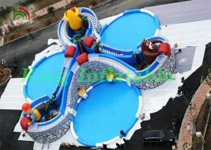 Wholesale Huge Inflatable Water Parks With Cartoon Characters , Slides , Swimming Pools from china suppliers