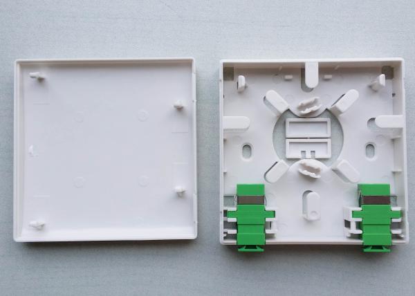 Indoor 2port Fiber Optic Distribution Box , 86 Socket Patch Panel