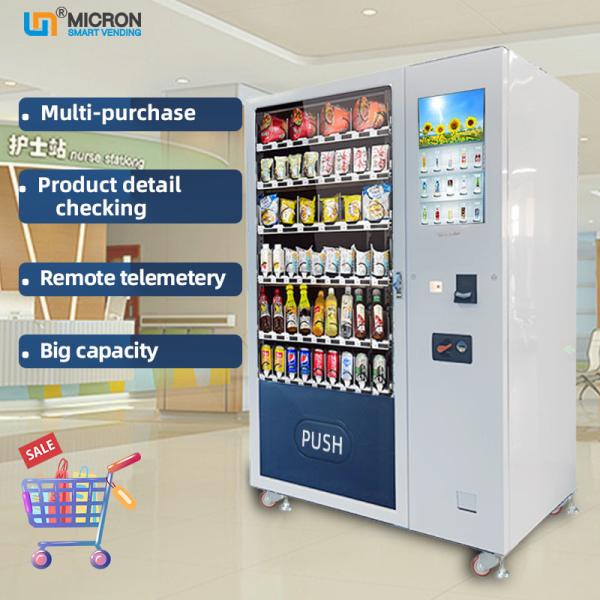Capacity 337-662 Snack Food Vending Machine With Remote Inventory And Sales Data