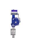 DN25 V Notch Pneumatic Wafer Type Ball Valve