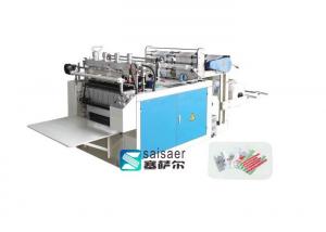 China HDPE LDPE T - Shirt Plastic Bag Making Machine Double Servo Motor Control on sale