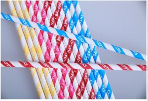 Wholesale Hot sale Party Decorate food grade material Colorful Paper Straws wholesales from china suppliers