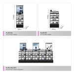 Cosmetic Display Furniture Integral Cashier Wall Cabinet For Makeup Shop