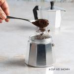 Sliver Stovetop Espresso Coffee Maker Essential Barista Tools Stainless Steel