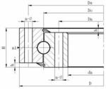 Single-Row 4 Point Contact Ball Slewing Ring Bearing Designs 500.20