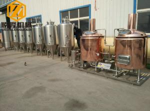 Wholesale Red Copper Fresh Beer Making Machine Steam Heating Conical Fermenter from china suppliers