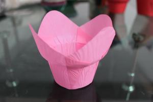 Wholesale Bright Pink cake tulip cup/Lotus cake cup from china suppliers