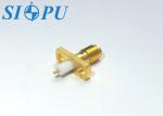 SSMA Female RF Coaxial Connector – Microstrip, Flange Mounted
