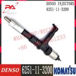 095000-6640 6251-11-3200 6251-11-3201 Injector Komatsu For SAA6D125E-5C/5D