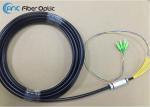 Outdoor Fiber Optic Pigtail 2F 4F 6F 12F SC APC Waterproof 9.8mm Diameter