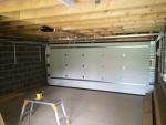 White Insulated Sectional Overhead Doors With Double-Skinned Construction Remote