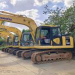 16 Ton Hydraulic Used Komatsu Excavator PC160 Good Health and Original Color in