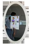 32 inch Transparency acrylic display stand Lipstick display Magic Mirror TV