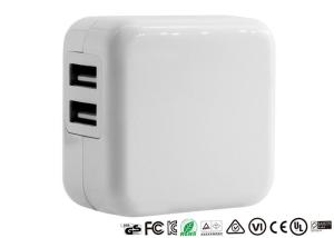 Wholesale 5V 2.1A USB Smart Charger Input 100-240V EU Plug Dual Ports With CE RoHS from china suppliers