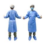 Disposable PPPE Reinforced Non Woven Isolation Gowns