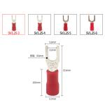 SV 1.25-3 Series Insulated Spade Crimp Terminals